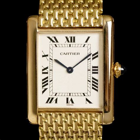 cartier tank heren vintage|vintage cartier tank watch women's.